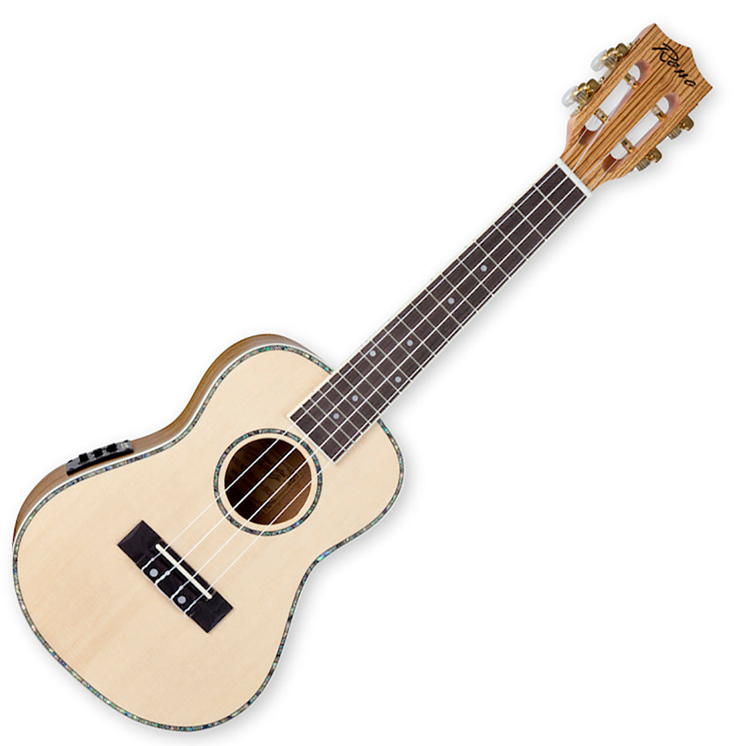 Reno RU320E Grand Konzert Ukulele m. Pickup und Tuner (Natur)