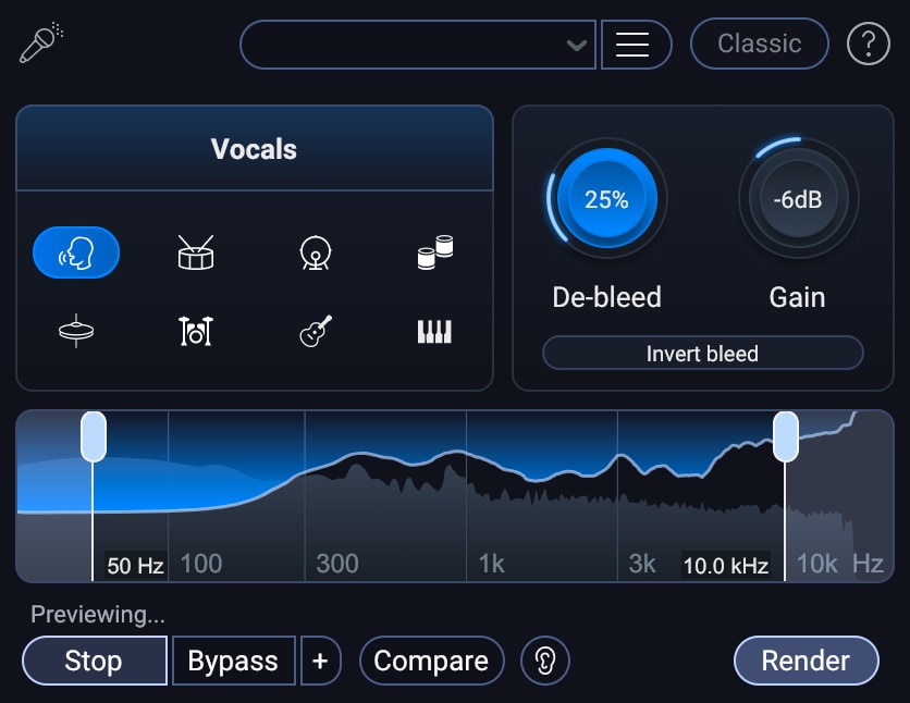 RX 12 Standard: CRG von jedem kostenpflichtigen iZotope-Produkt