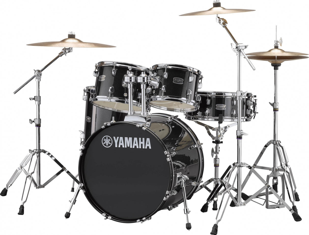 Yamaha Rydeen Studio drumset - with stands and cymbals - Black Glitter