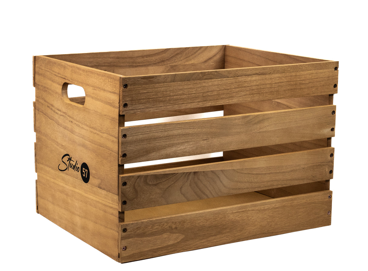 Studio 57 Vinyl-Schallplattenaufbewahrungsbox (Holz)