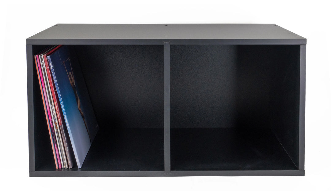 Studio 57 - Aufbewahrungsregal für Vinylplatten (71,5 x 36,5 cm, Schwarz)