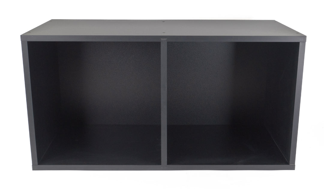 Studio 57 - Aufbewahrungsregal für Vinylplatten (71,5 x 36,5 cm, Schwarz)