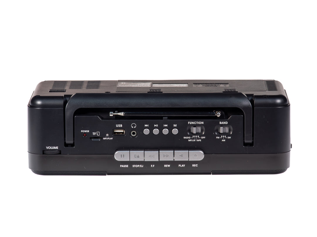 Studio 57 - Kassettenspieler m. FM & Bluetooth, Schwarz