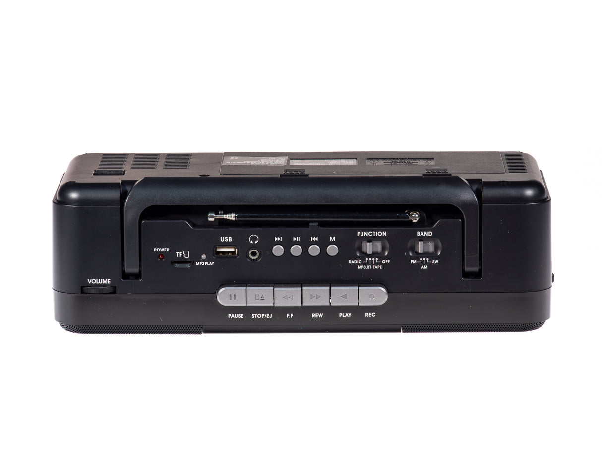 Studio 57 - Kassettenabspieler m. FM & Bluetooth, Black + Kassette