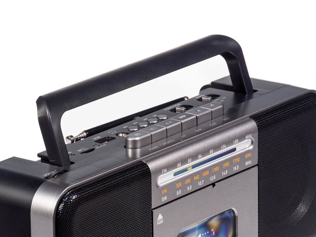 Studio 57 - Kassettenspieler m. FM & Bluetooth, Grau