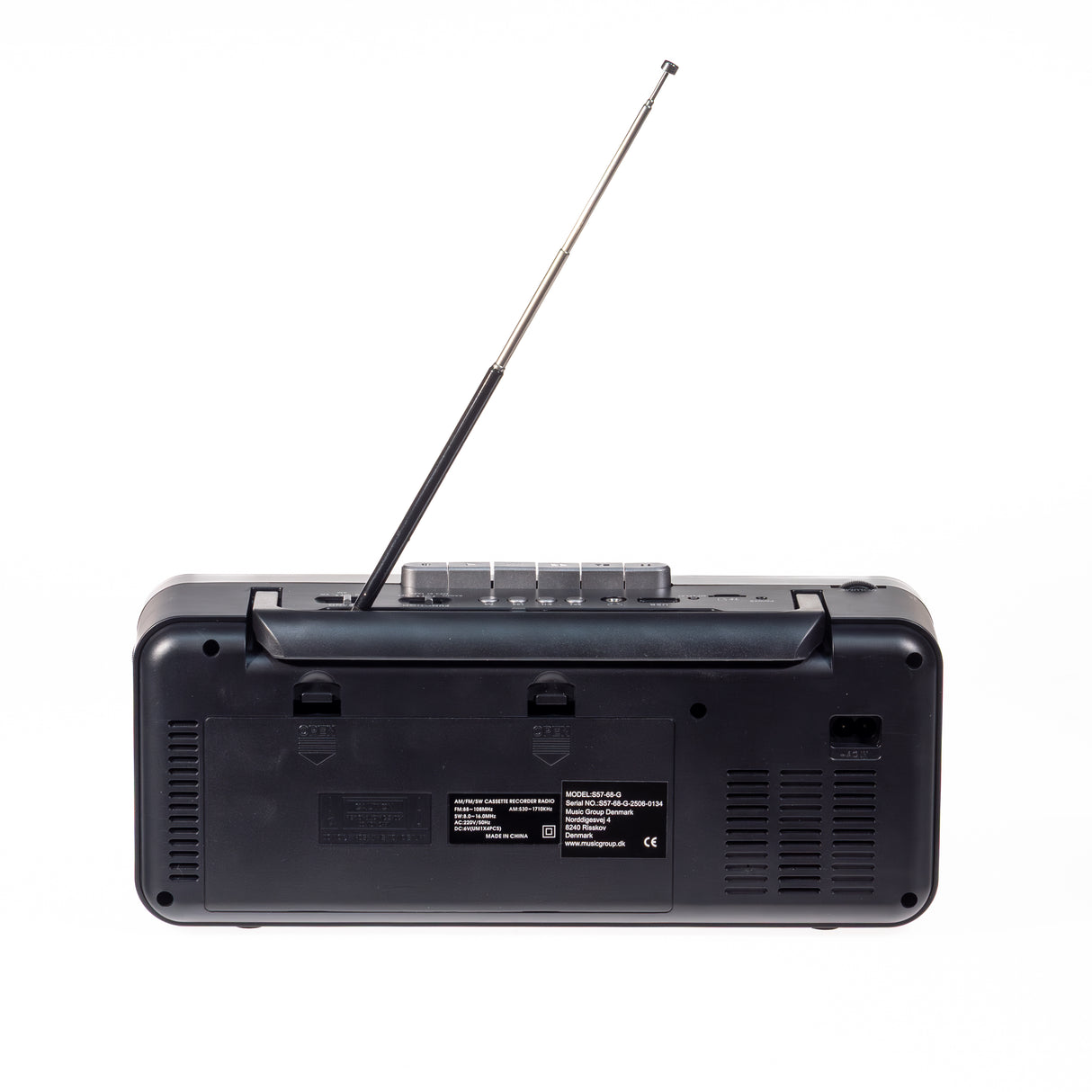 Studio 57 - Kassettenabspieler m. FM & Bluetooth, Grau + Kassette
