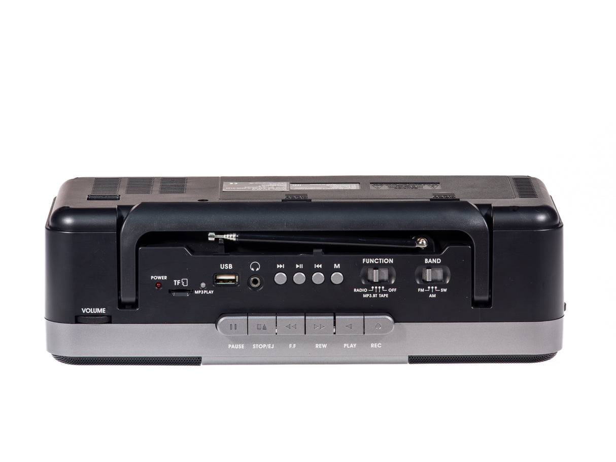 Studio 57 - Kassettenabspieler m. FM & Bluetooth, Grau + Kassette