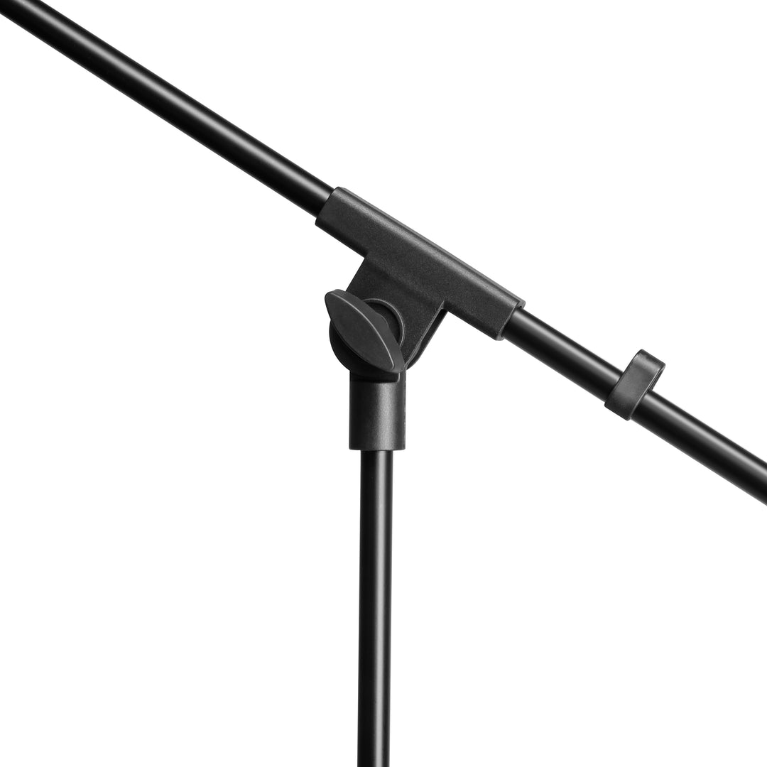 Adam Hall Stands S 5 BE - Mikrofonstativ mit Galgenarm, schwarz
