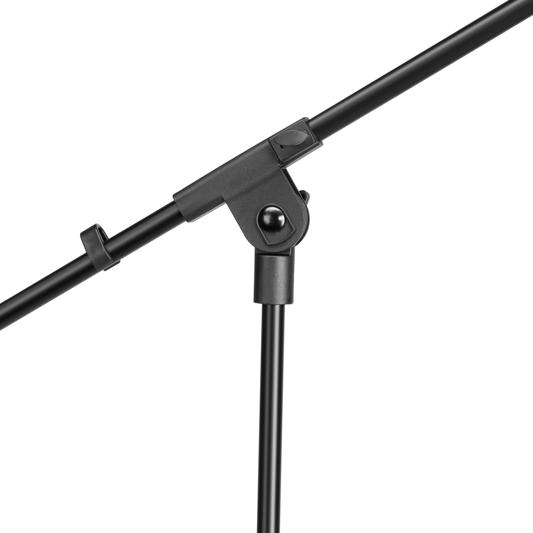 Adam Hall Stands S 5 BE - Mikrofonstativ mit Galgenarm, schwarz