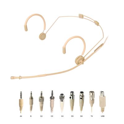 ScanMic headset Mikrofon Omni 4P XLR für Mipro Beige