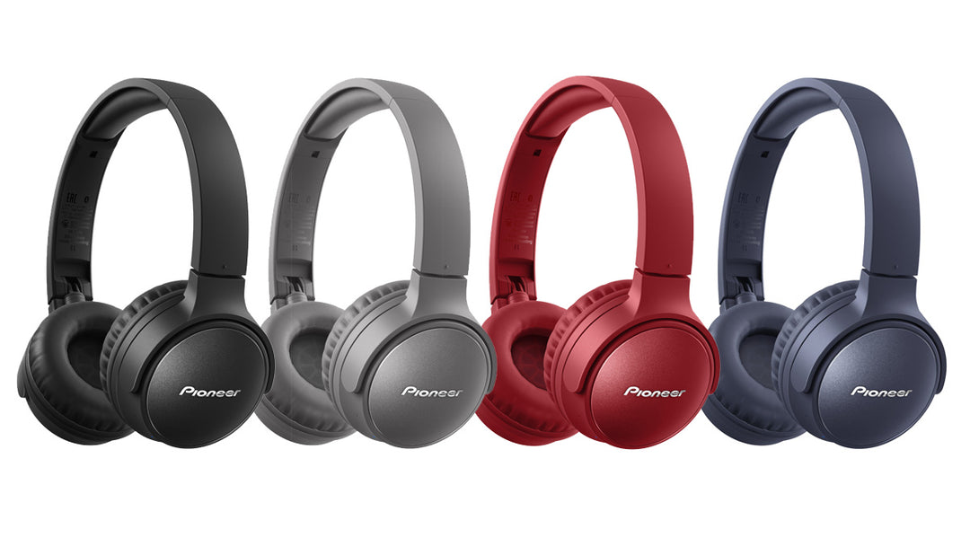 Pioneer SE-S6BN Geräuschunterdrückende Bluetooth Kopfhörer (Blau)