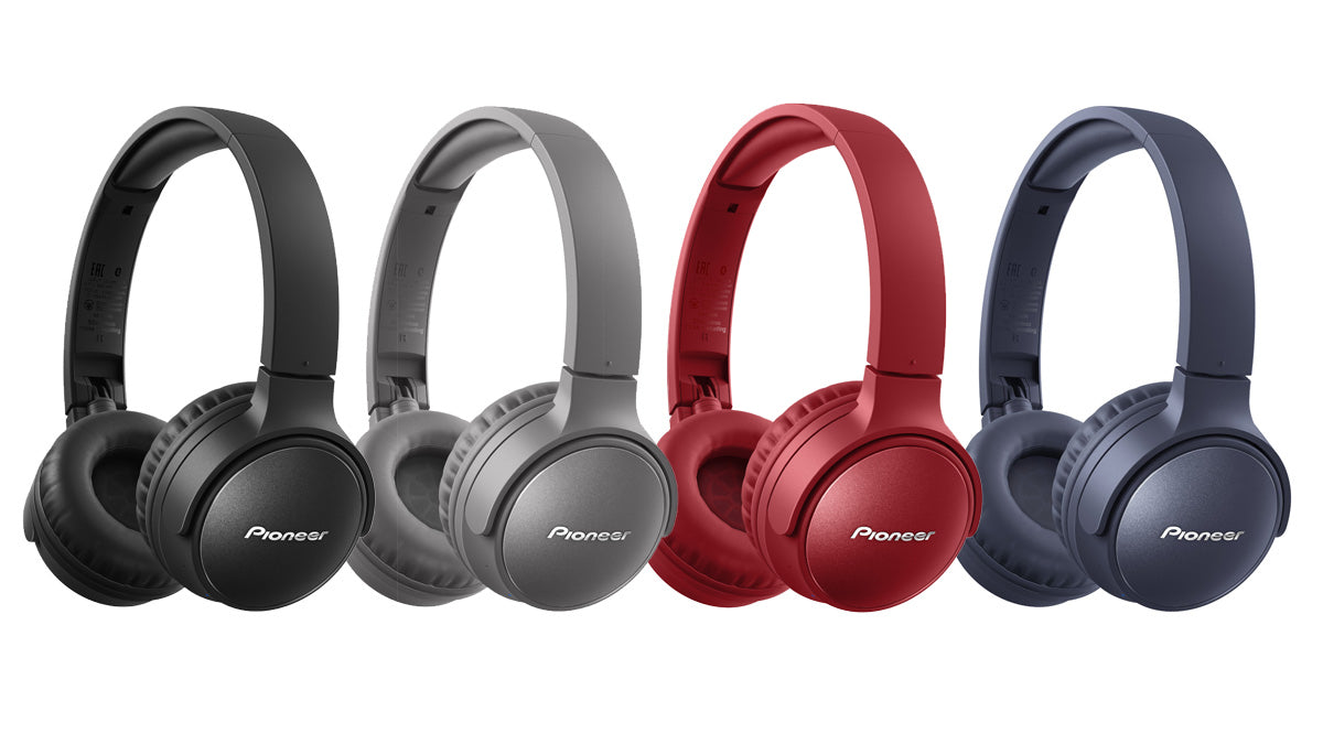 Pioneer SE-S6BN Geräuschunterdrückende Bluetooth Kopfhörer (Rot)
