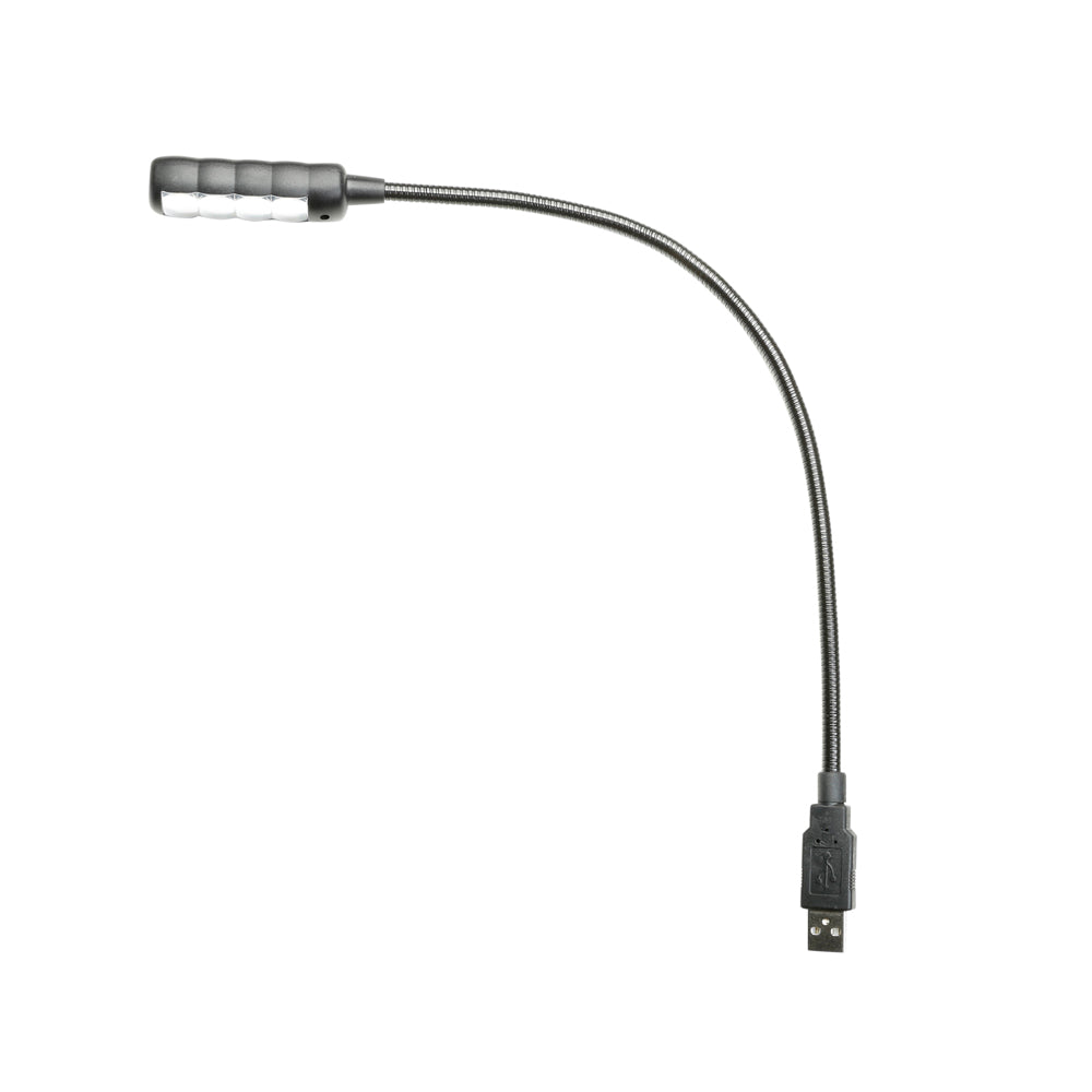 Adam Hall Stands SLED 1 ULTRA USB C - Schwanenhalslampe, USB-Stecker, 4 COB-LEDs und optionale Farben