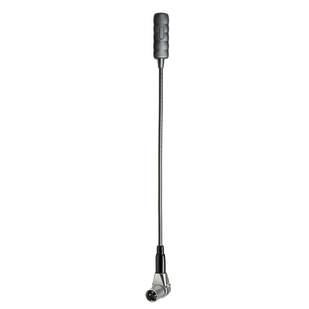 Adam Hall Stands SLED 1 ULTRA XLR 3 A - Abgewinkelte 3-polige XLR-Schwanenhalslampe mit 4 COB-LEDs