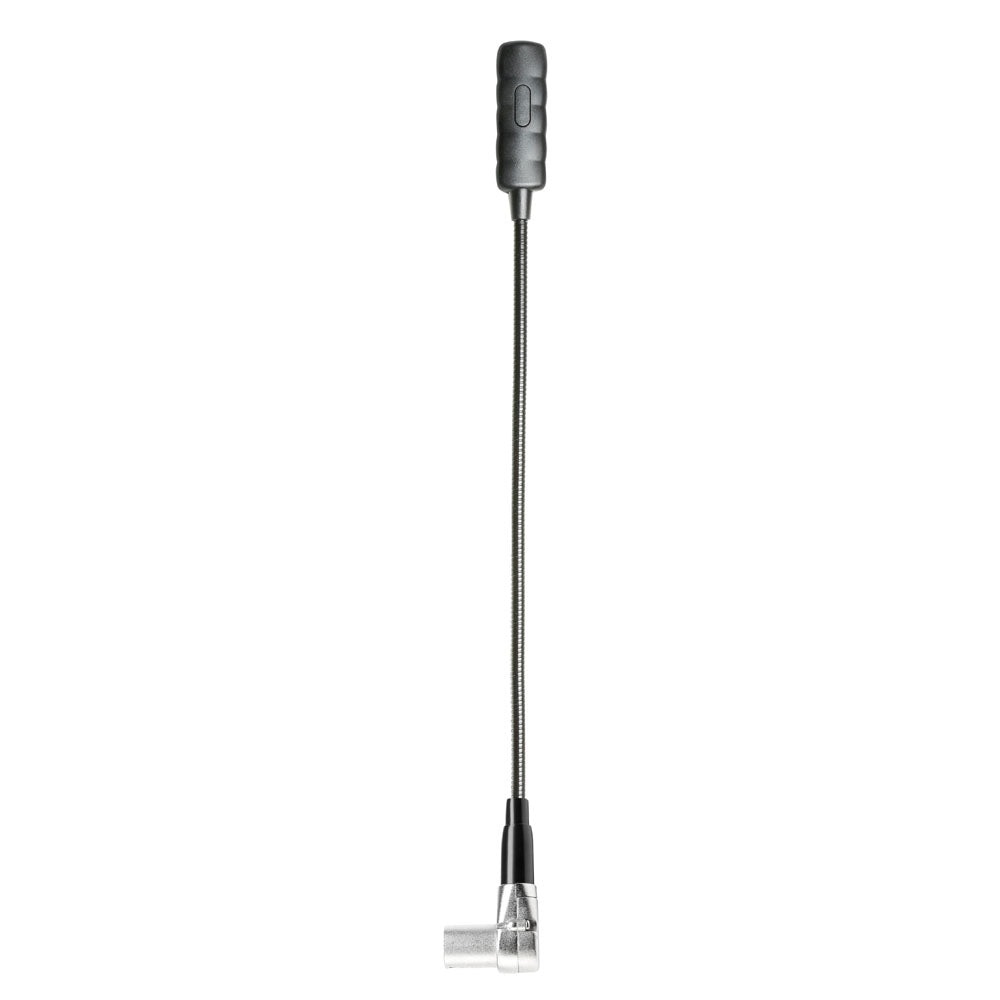 Adam Hall Stands SLED 1 ULTRA XLR 4 A - Abgewinkelte 4-polige XLR-Schwanenhalslampe mit 4 COB-LEDs