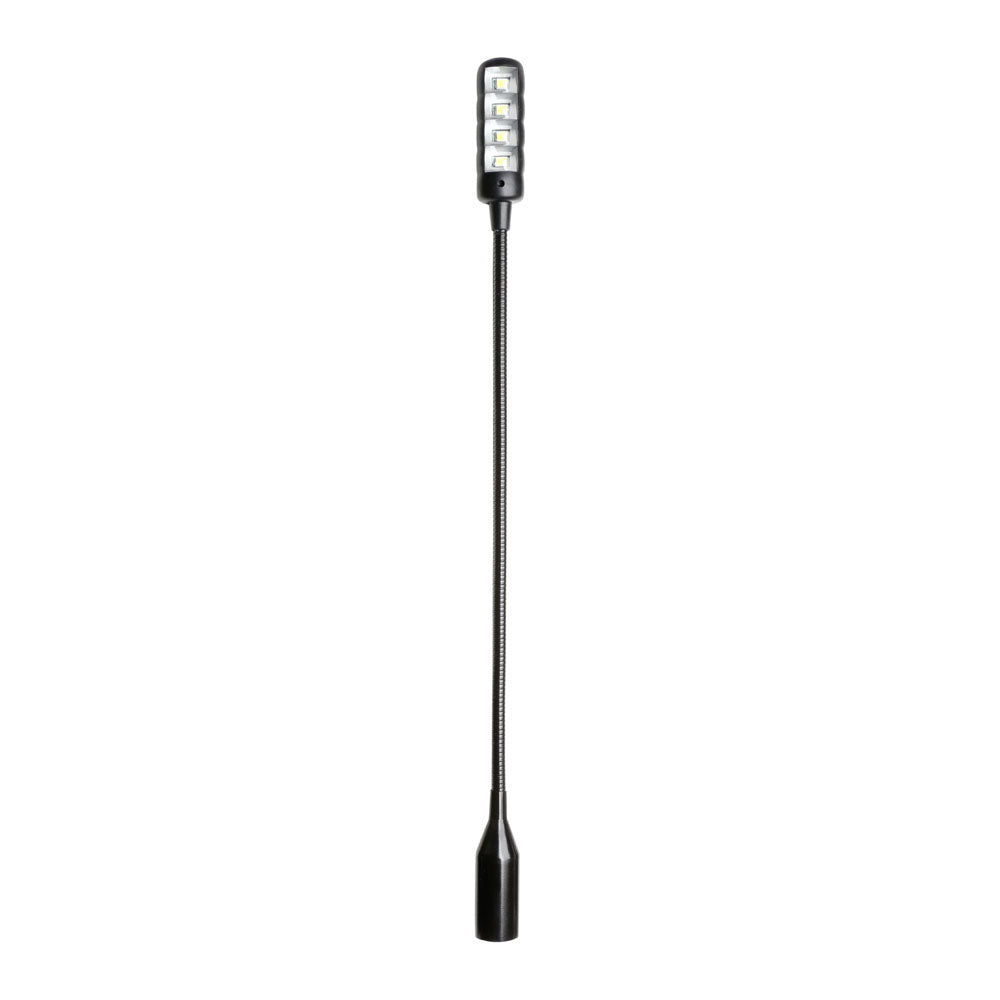 Adam Hall Stands SLED 1 ULTRA XLR 4 - 4-polige XLR-Schwanenhalslampe mit 4 COB-LEDs