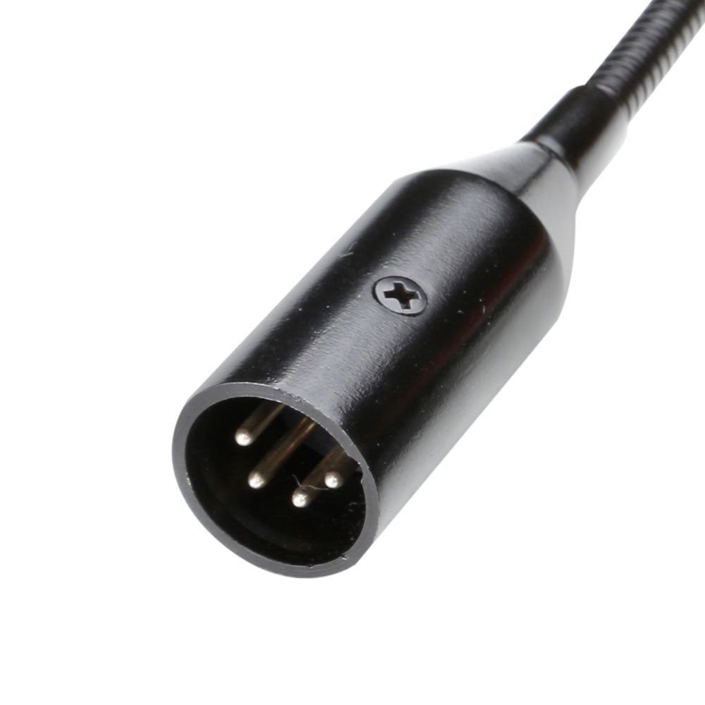 Adam Hall Stands SLED 1 ULTRA XLR 4 - 4-polige XLR-Schwanenhalslampe mit 4 COB-LEDs