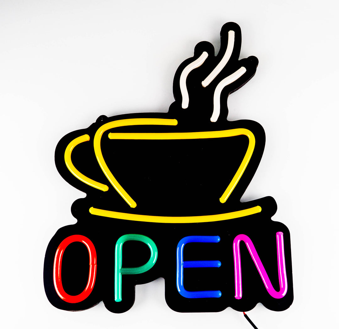 Neonschild "Coffee Open"