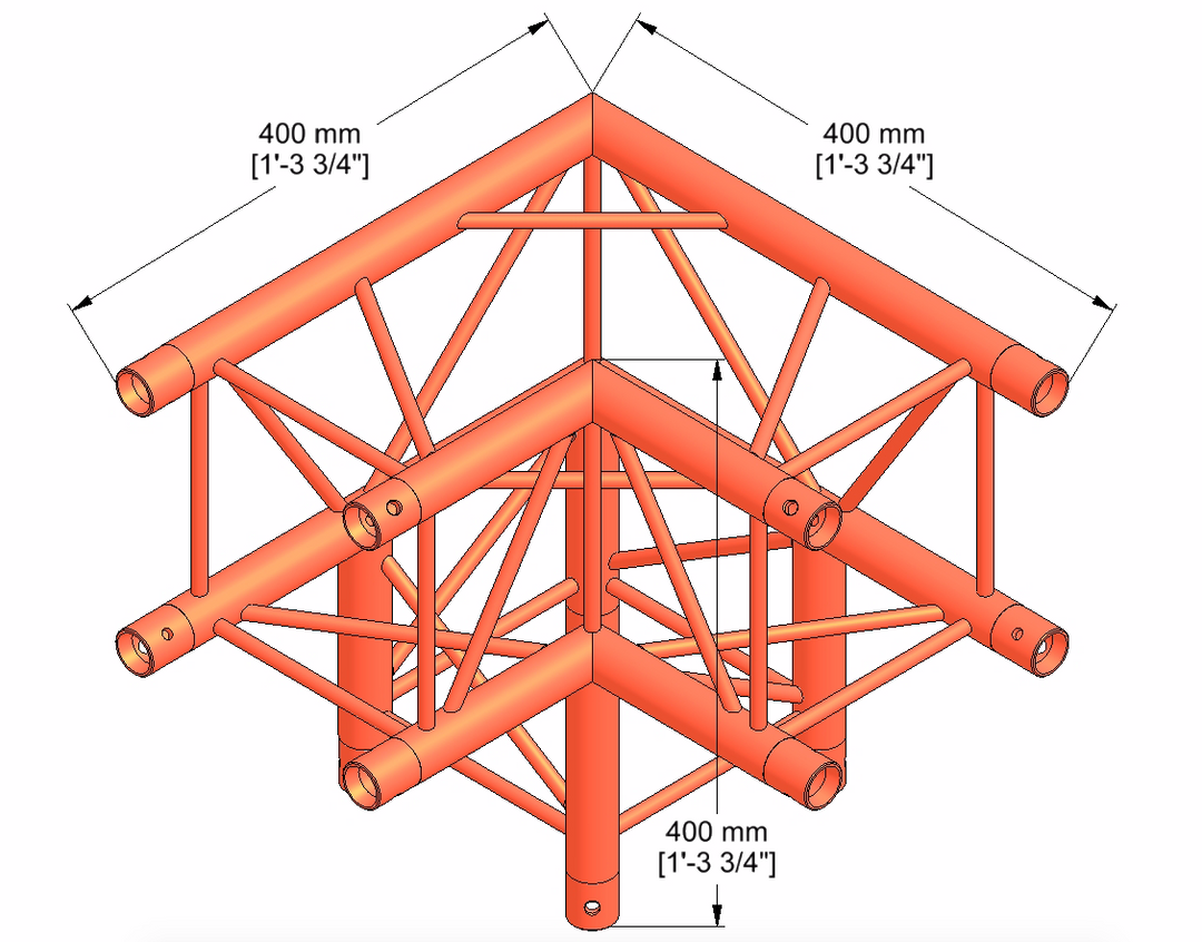Milos QTM quatro 3way 90° corner