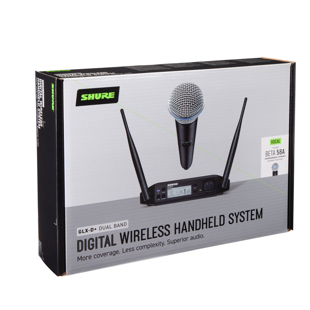 Shure GLXD24+ BETA58A Drahtloses Mikrofonsystem