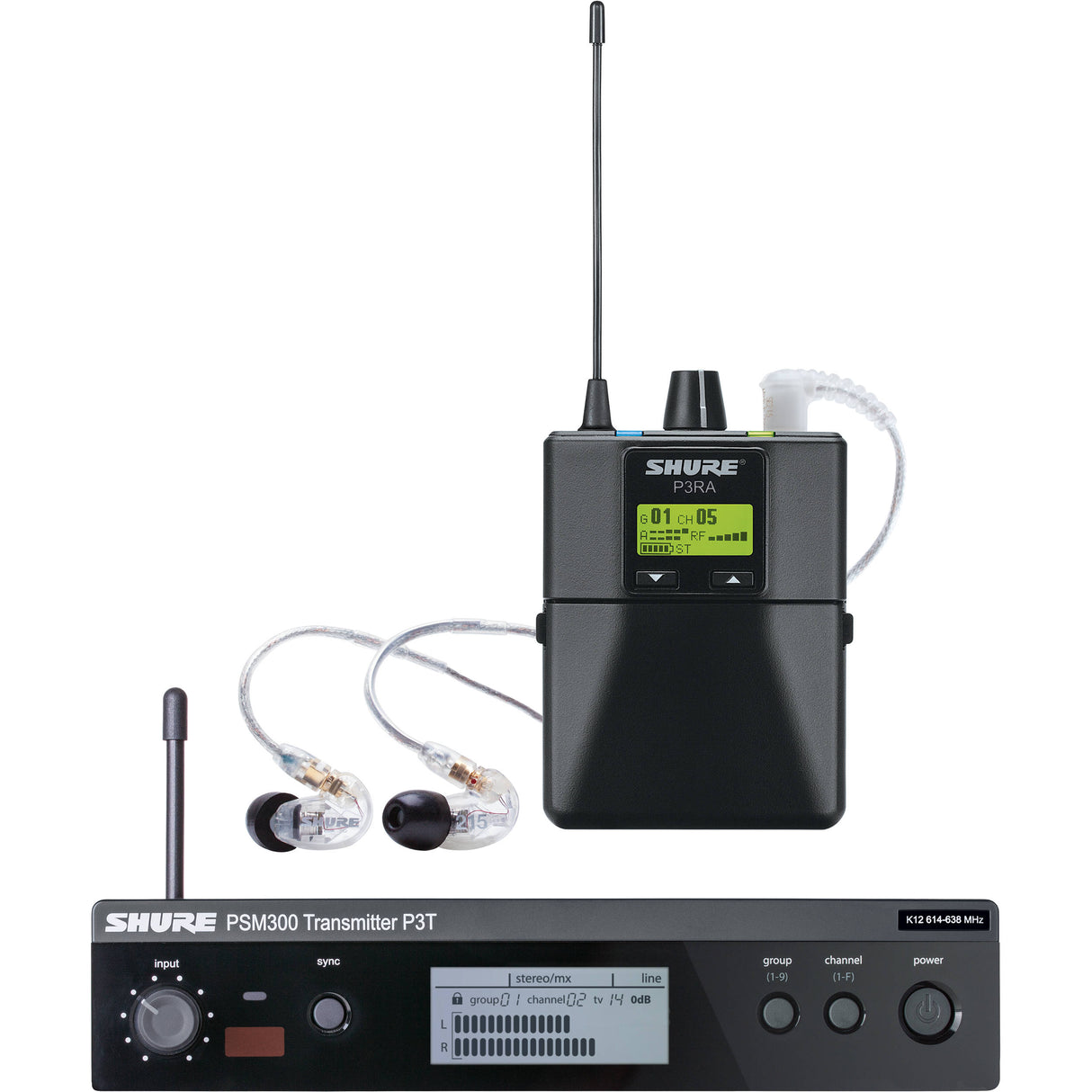 Shure P3TERA215CL-H20 PSM300 In-ear system