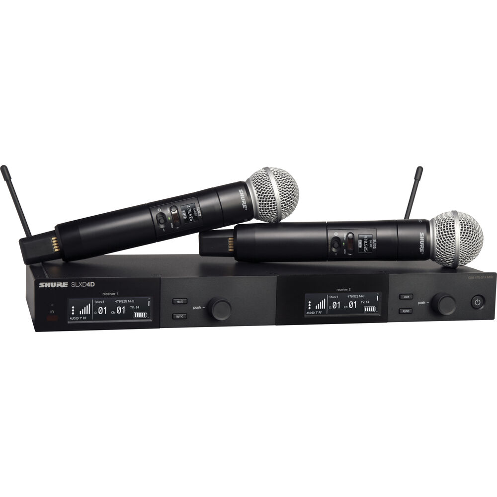 Shure SLXD24DE/SM58-J53 Drahtloses Mikrofone System (562-606Mhz)
