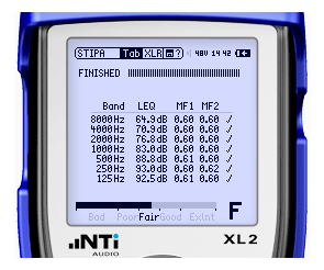 NTI XL 2 STIPA Handheld Audio und Akustik Analyzer