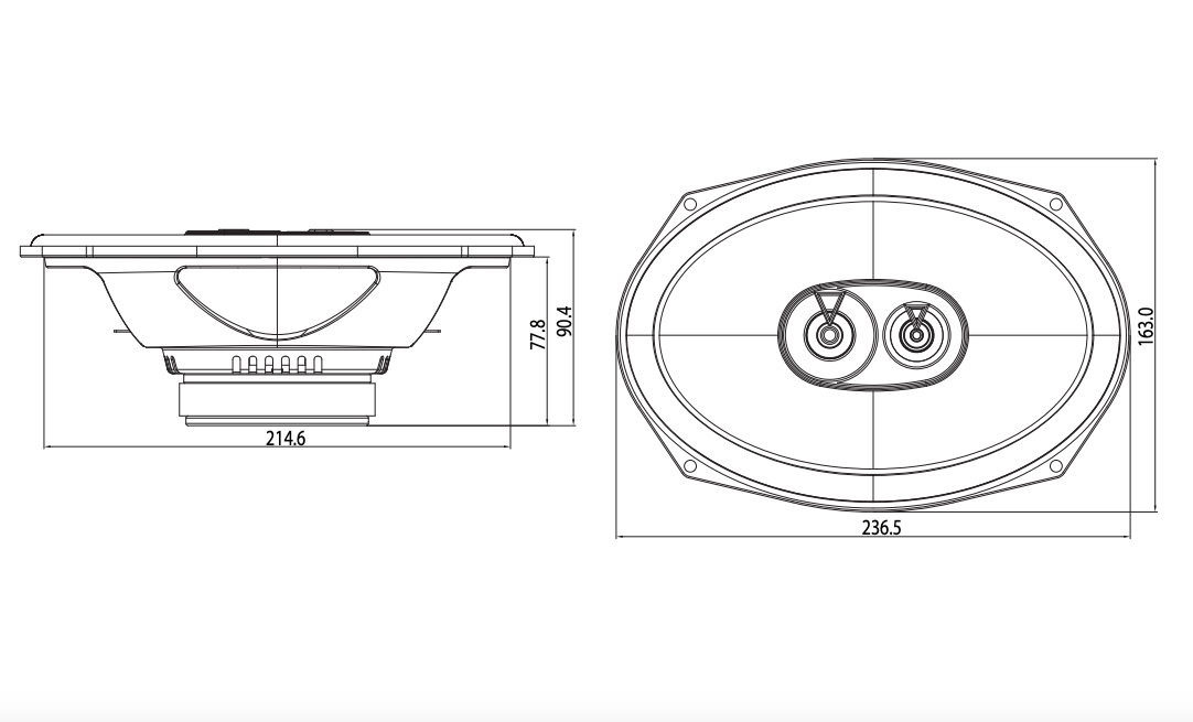 JBL CLUB 9632 (255W, 6"x9")