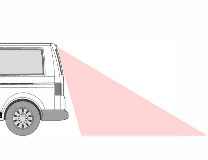 Rückfahrkamera für VW T5 m. Heckklappe (2003-2015)
