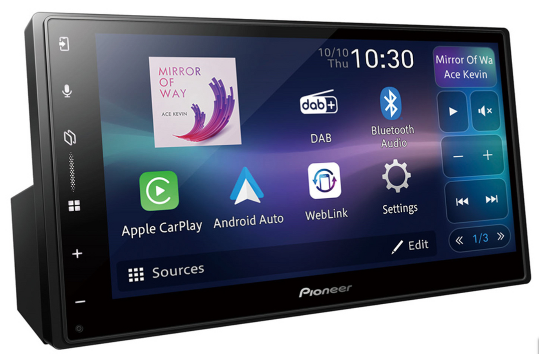Pioneer SPH-DA77DAB Kabelloses Apple CarPlay, DAB Radio und Bluetooth