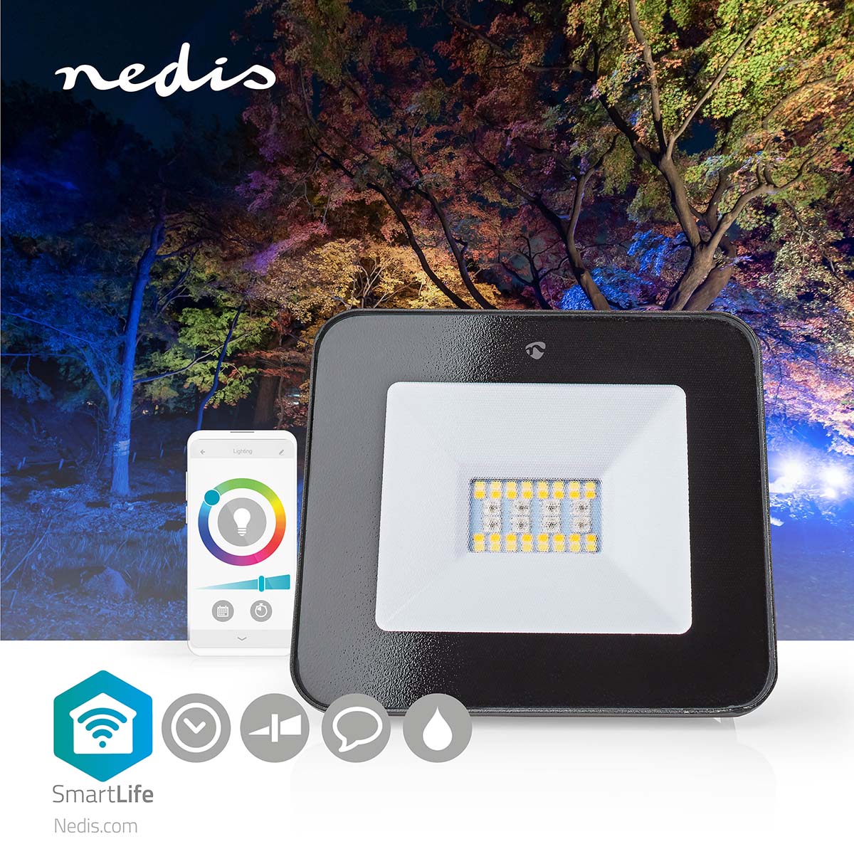 SmartLife Hvid & RGB Projektør (20W)
