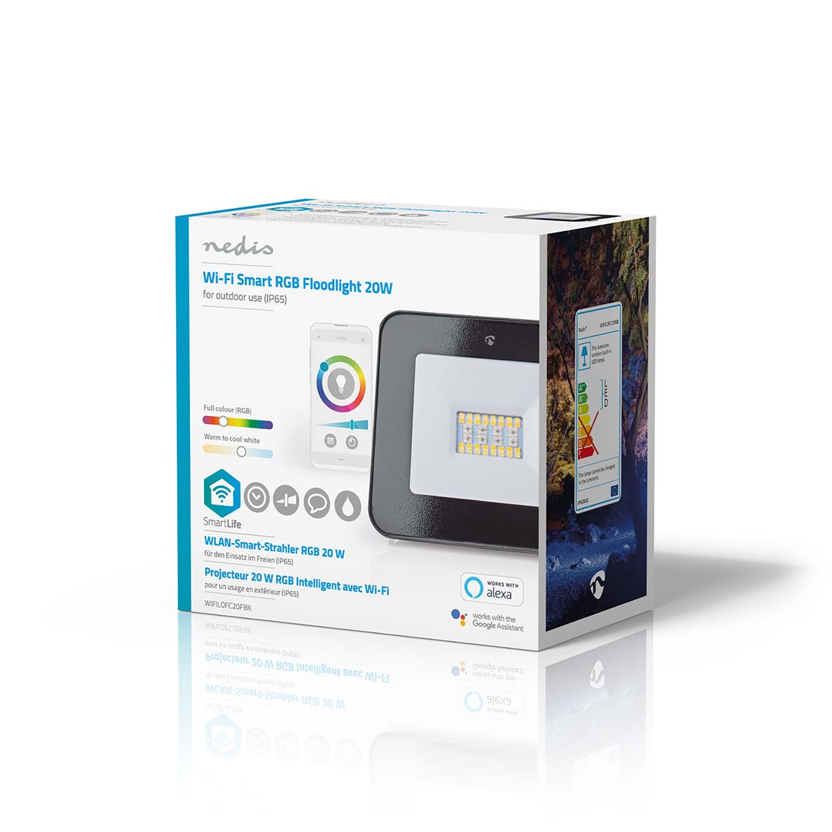 SmartLife Hvid & RGB Projektør (20W)