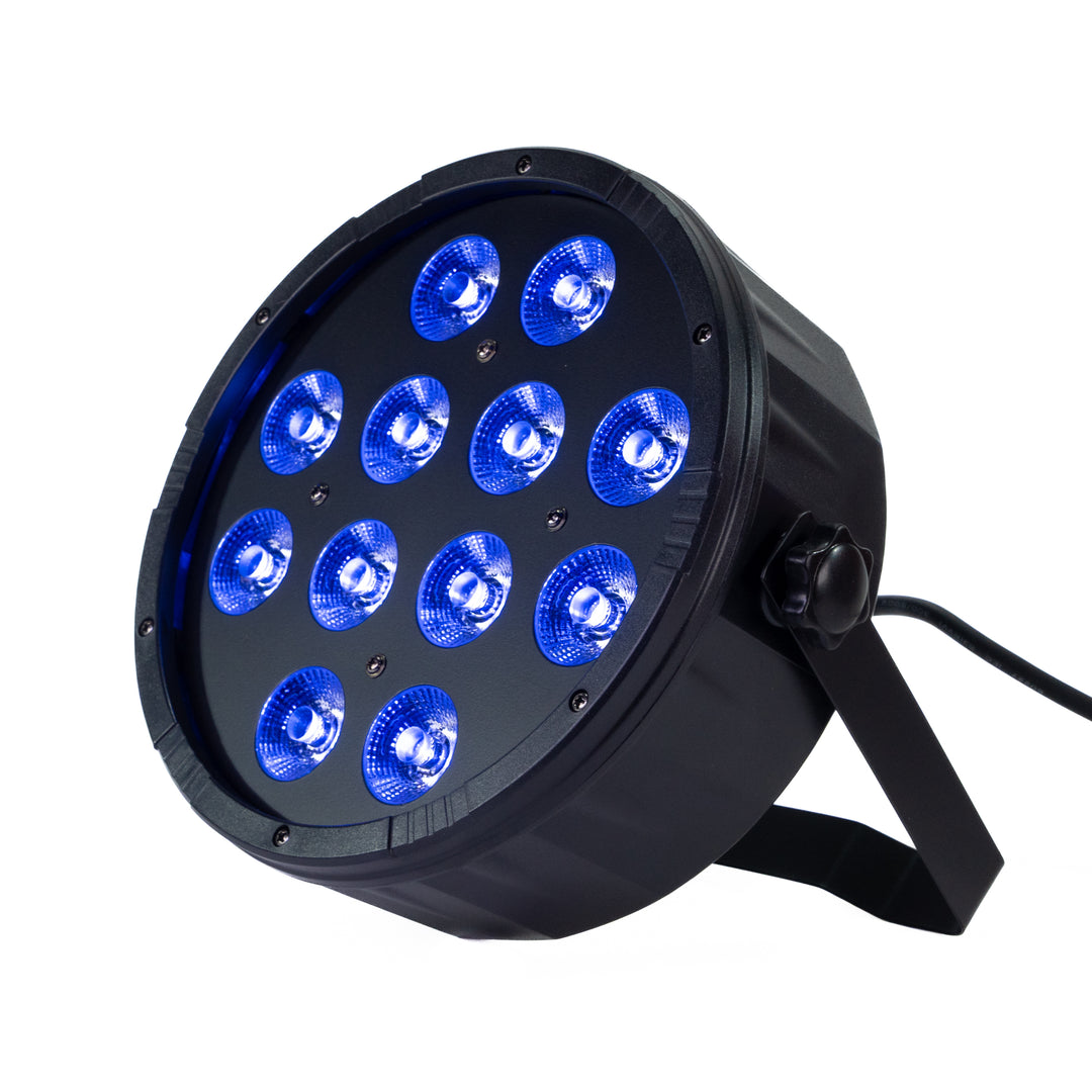 Marconi Polaris 12x12W RGBW Parlampe 4 stk. Bundle m/taske