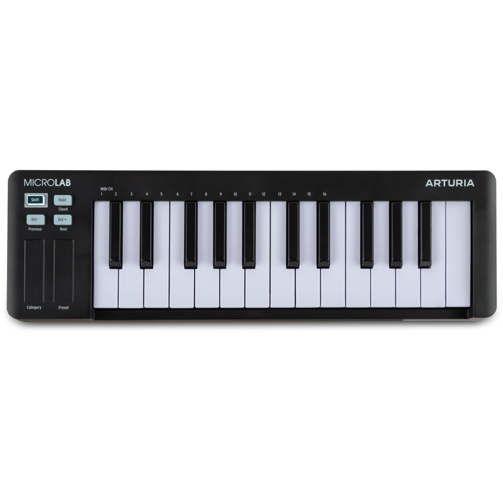 Arturia MicroLab mk3 MIDI-Keyboard (Schwarz)