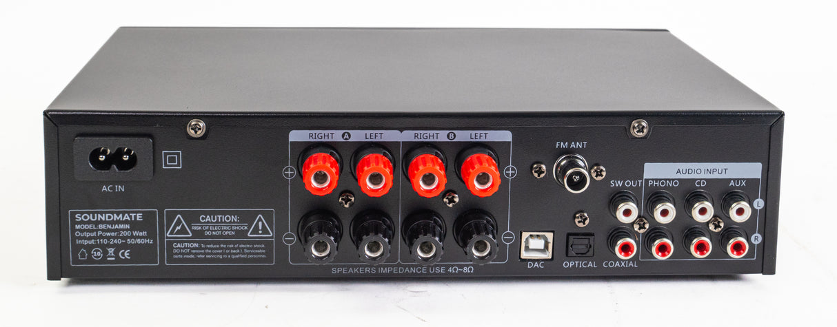 SoundMate Hi-Fi-Verstärker mit Bluetooth (4x50W)