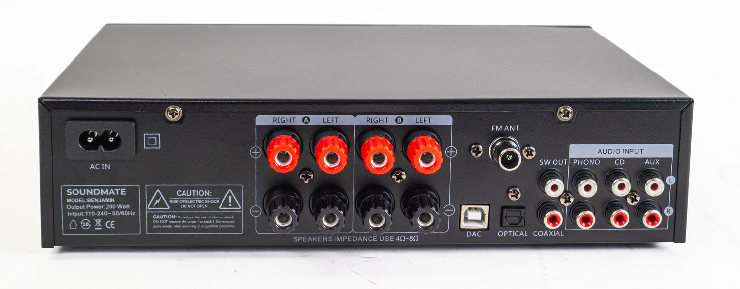 SoundMate Hi-Fi-Verstärker mit Bluetooth (4x50W)