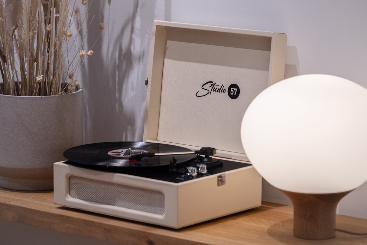Studio 57 Groovy Turntable (Creme)