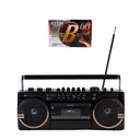 Studio 57 - Kassettenabspieler m. FM & Bluetooth, Black + Kassette