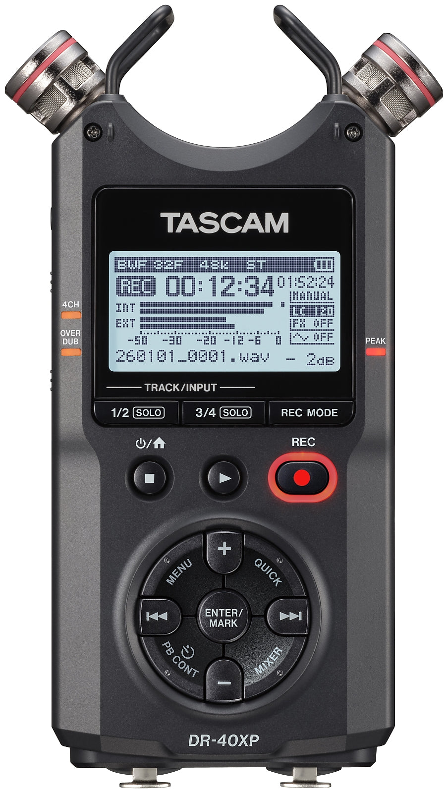 Tascam DR-40XP tragbarer Recorder, Diktiergerät