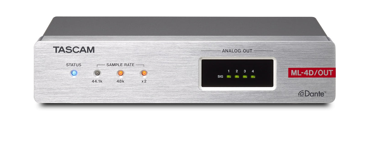 Tascam ML-4D OUT-X Analog Dante converter 4 kanaler, XLR