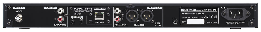 Tascam Mediaplayer mit SD/USB und DAB/FM-Tuner