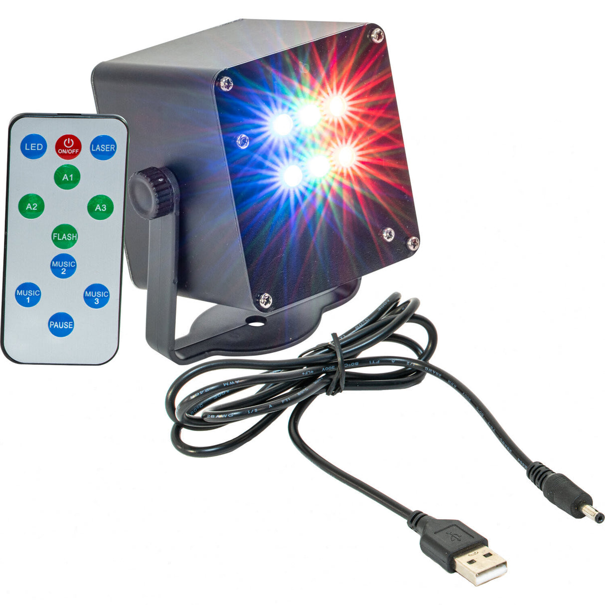 TinyLED Batterilampe med Strobeeffekt
