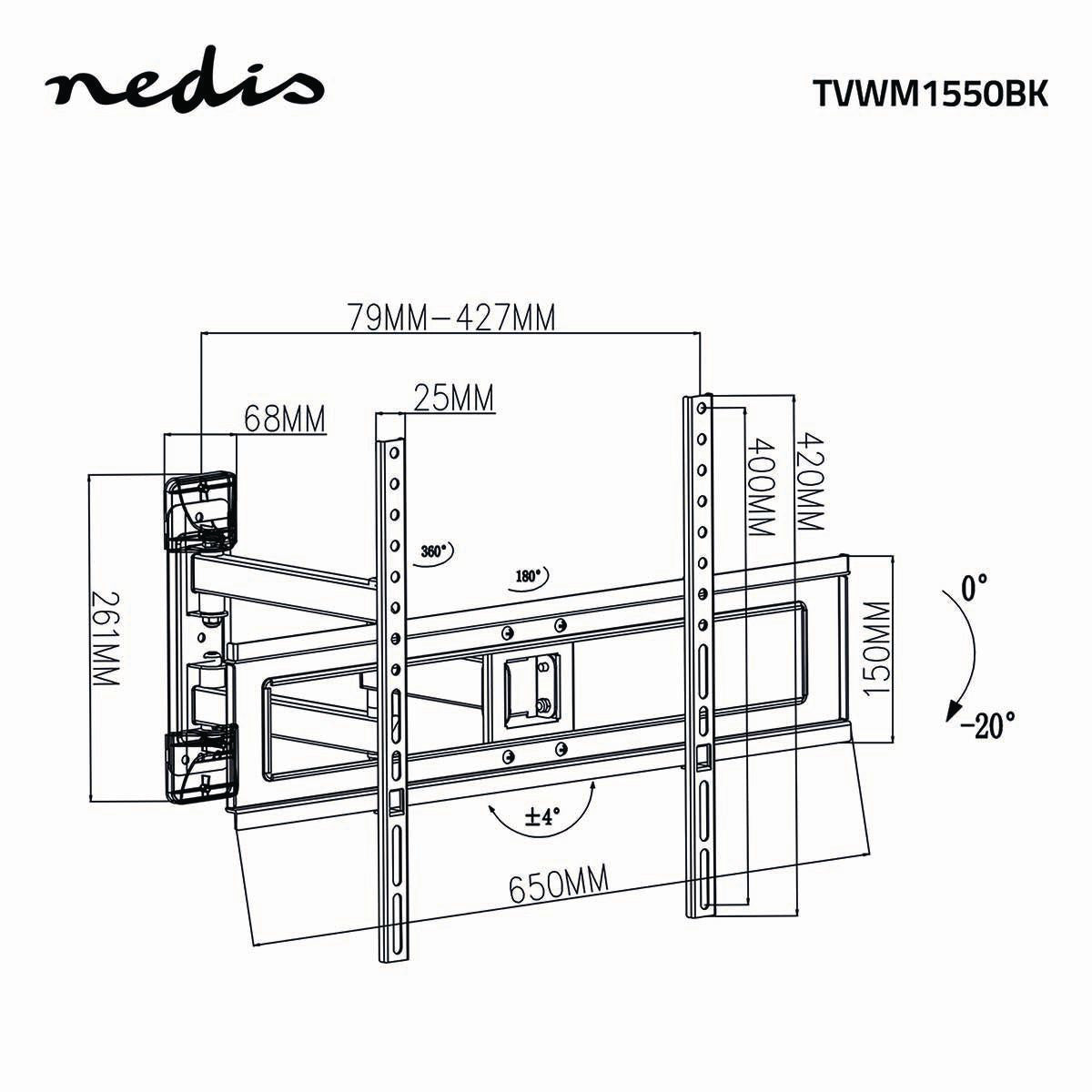 TV Halterung Voll Beweglich (37-70", 25kg)