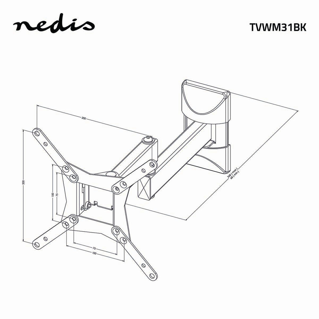 Voll Bewegliche TV Halterung (10-32", 30kg)