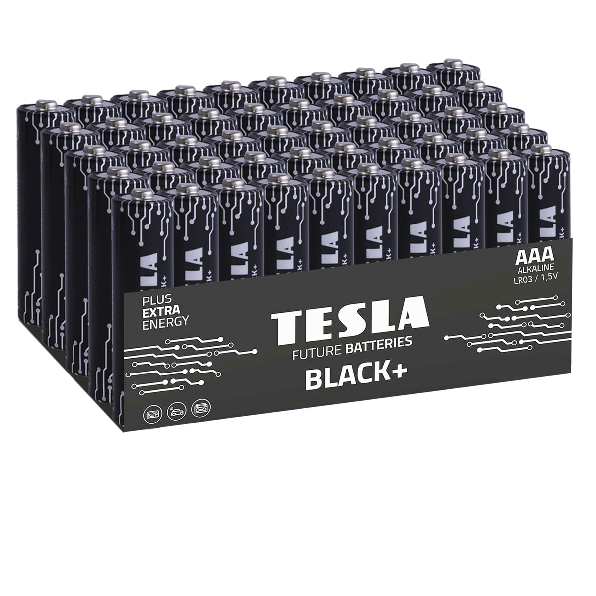 Tesla Black+ AAA Batterien (50 Stück)
