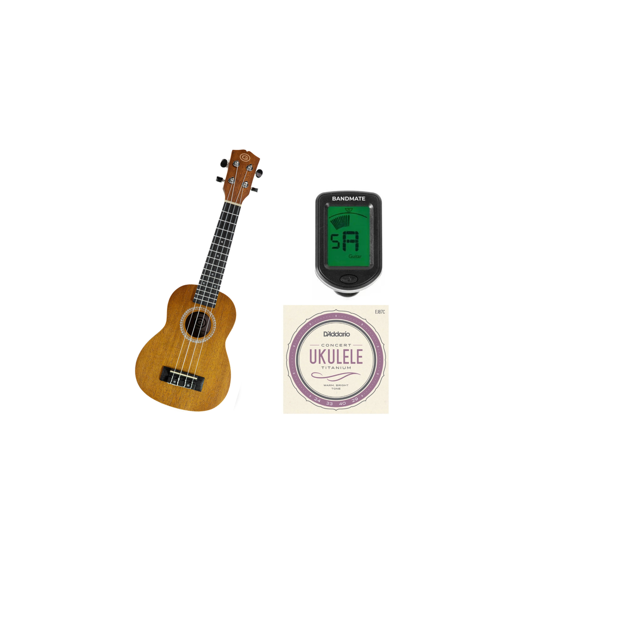 Grooveland Ukulele Starterpaket (Natur)