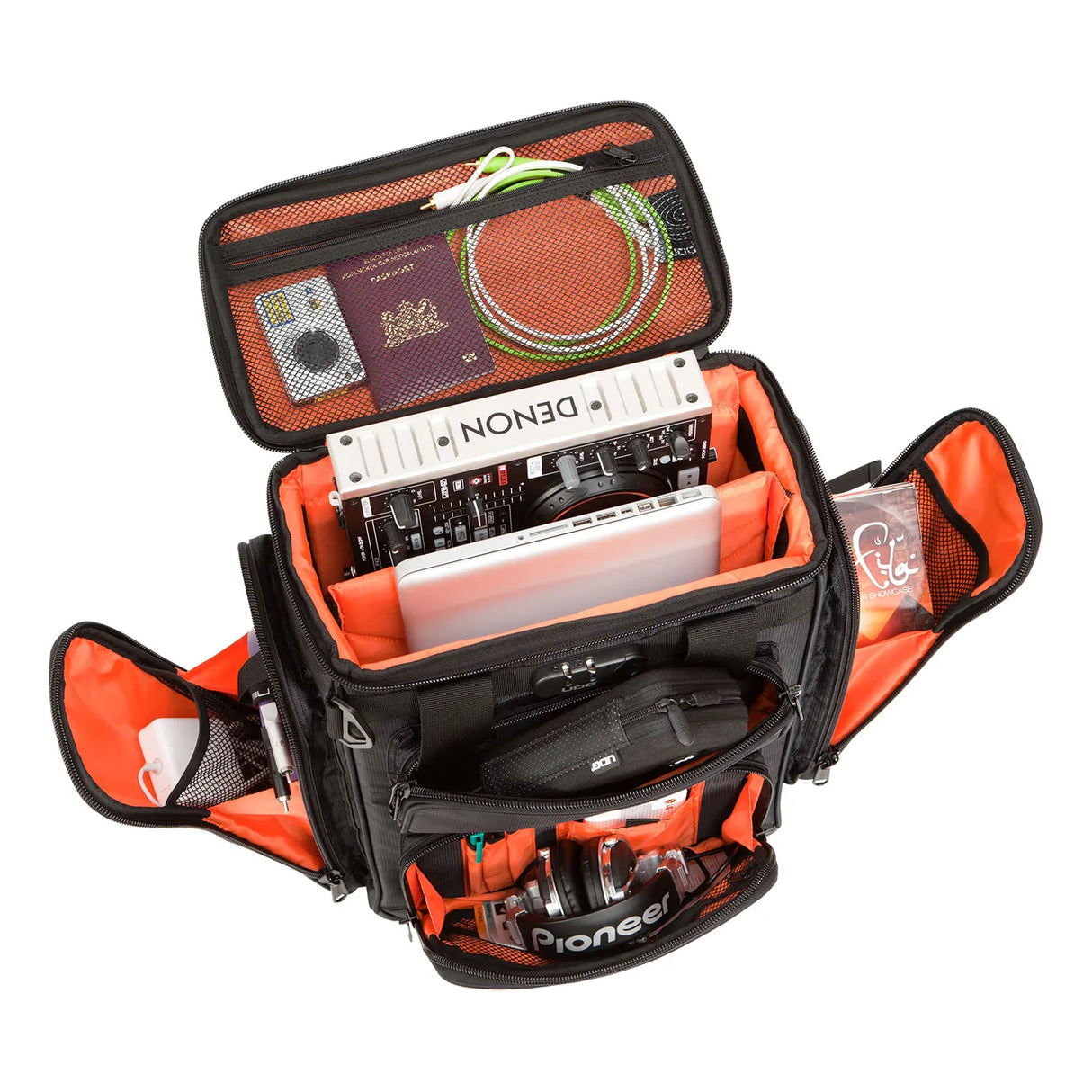 UDG Ultimate ProducerBag Large - Sort / Orange indvendig