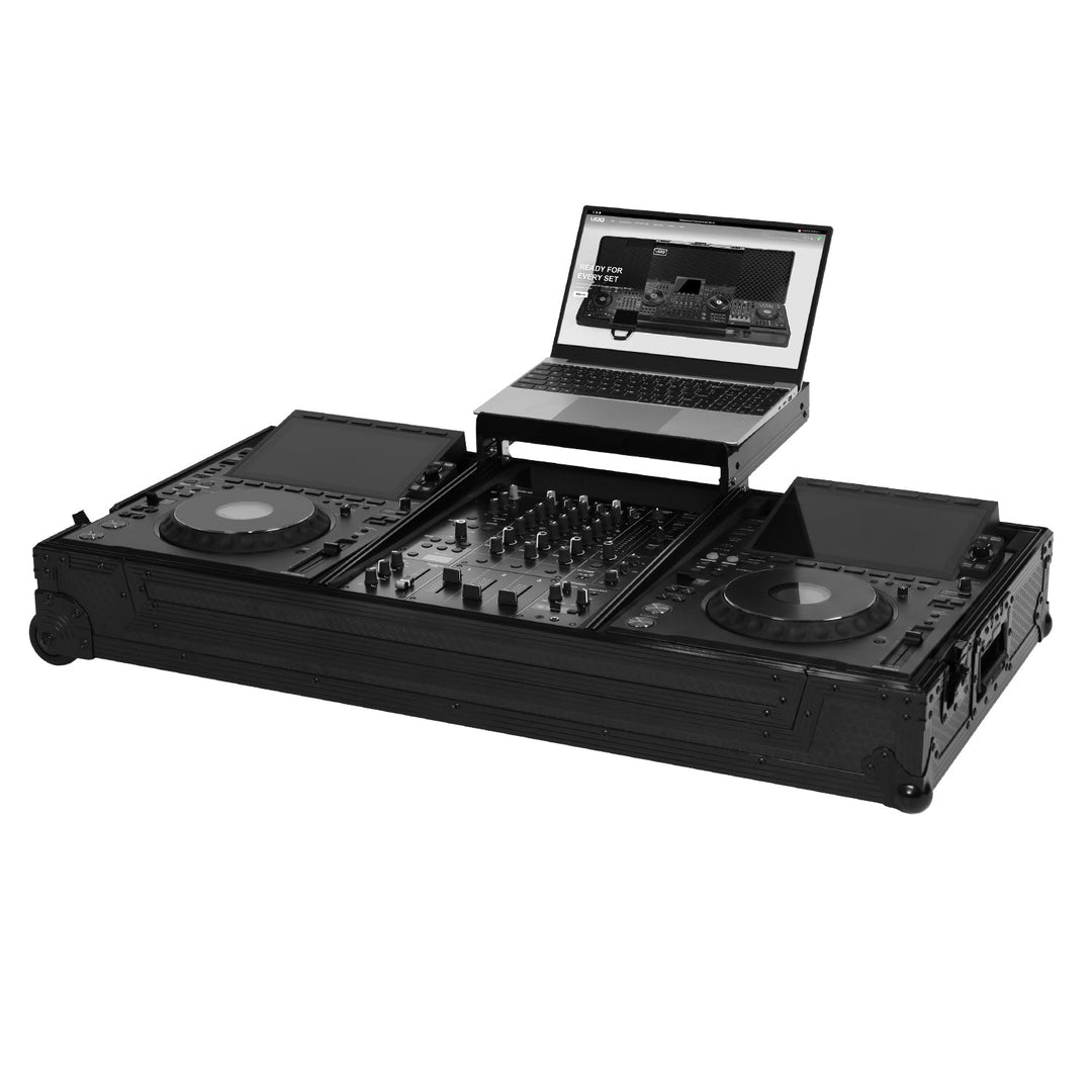 UDG Ultimate Flight Case Set AlphaTheta CDJ-3000X/DJM-V5 Schwarz