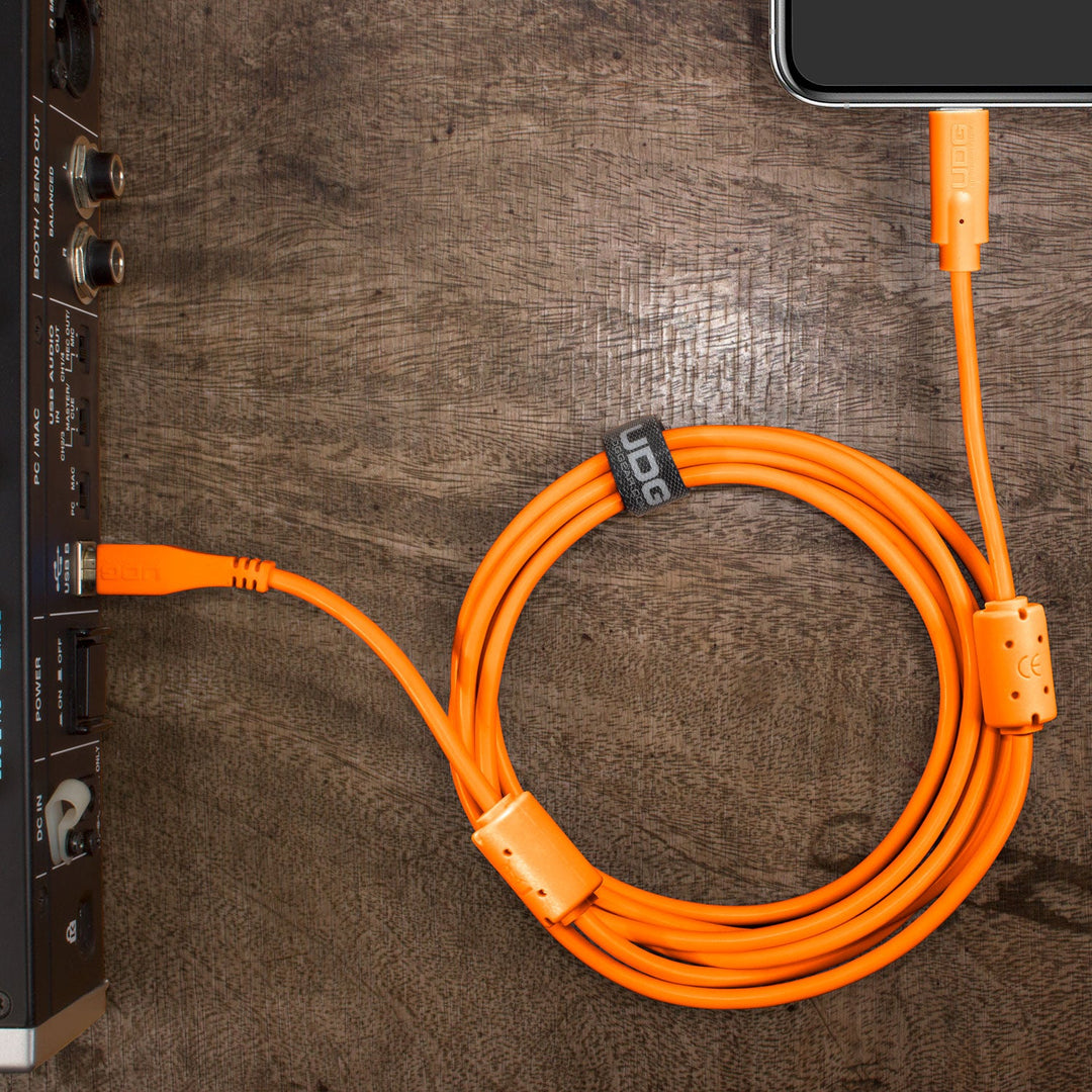 UDG Ultimate Audio Cable USB 2.0 C-B Orange Straight 1,5 m