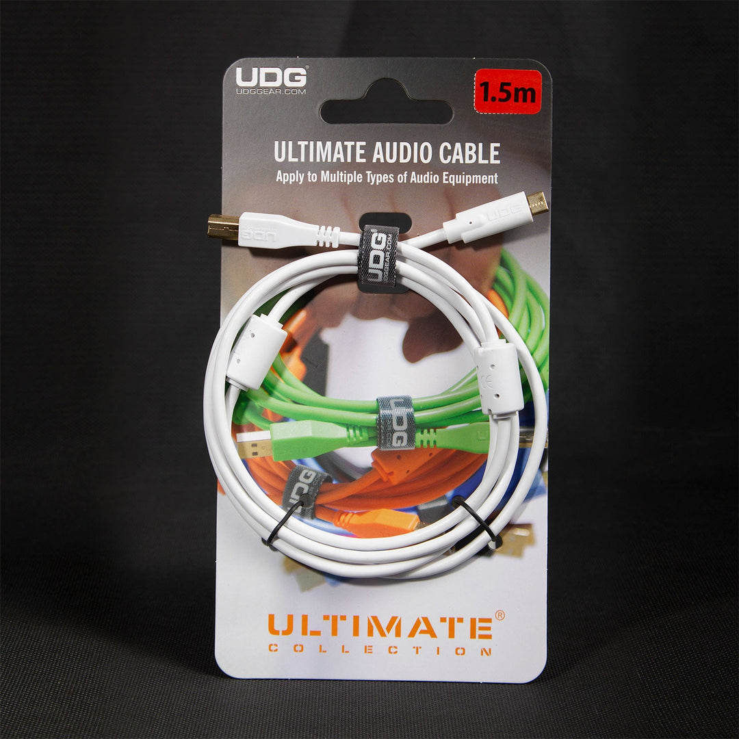 UDG Ultimate Audio Cable USB 2.0 C-B Weiß Straight 1,5 m